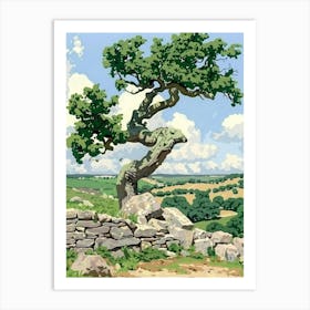 Tree In A Field 4 Art Print