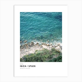 Coordinates Poster Ibiza Spain Art Print