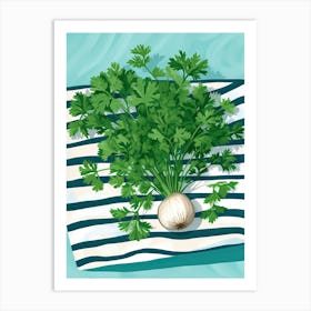 Cilantro Summer Illustration 7 Art Print