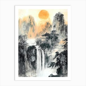 Asian Landscape Art Print