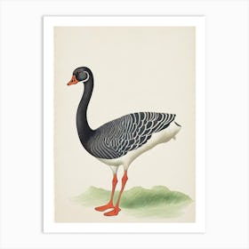 Goose Illustration Bird Art Print