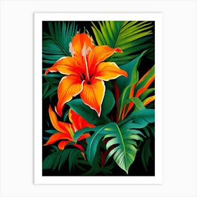 Tropical Flowers 10 Art Print