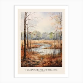 Autumn Forest Landscape Fakahatchee Strand Preserve Poster Art Print