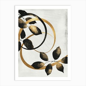 Gold Leaf Canvas Print 3 Art Print