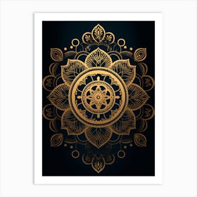 Gold Mandala Art Print