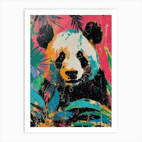 Panda Brushstrokes 3 Art Print
