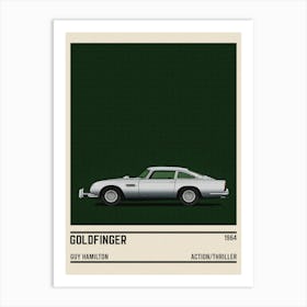 Goldfinger Car Movie Art Print