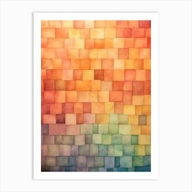 Abstract Watercolor Background 4 Art Print