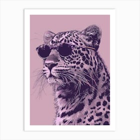 Leopard In Sunglasses Art Print