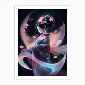 Geisha Girl Art Print