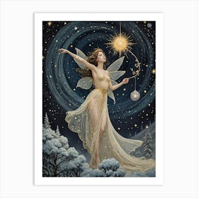 Fairy In The Snow no2 Art Print