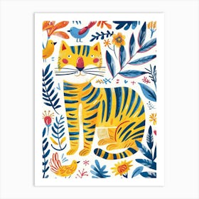 Tiger In The Jungle 52 Art Print