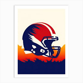 American Football Helmet Art Print