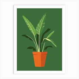 Banana Plant In A Pot 5 Art Print