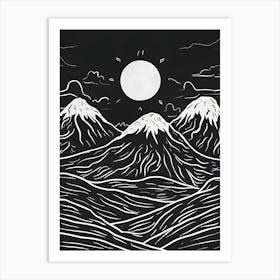 Mountains In The Sky 4 Art Print