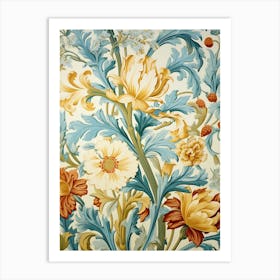 Floral Wallpaper 362 Art Print