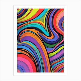 Abstract Psychedelic Art Art Print