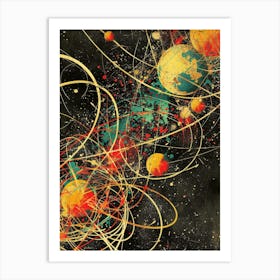 Planets In Space 3 Art Print