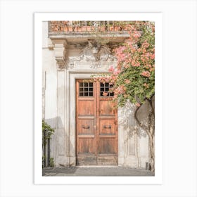 Floral Entry In Rome Art Print