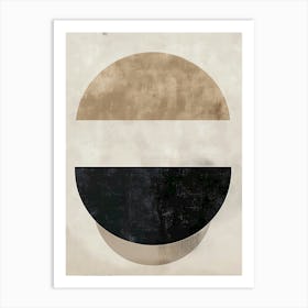 Neutral modern art Art Print