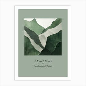 Landscapes Of Japan Mount Ibuki Art Print