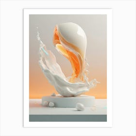 Orange Sunlight Art Print