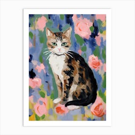 A Manx Cat Painting, Impressionist Painting 1 Art Print