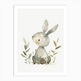 Charming Nursery Kids Animals Bunny 2 Art Print