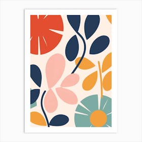 Abstract Floral Pattern Art Print