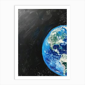 Earth In Space 4 Art Print