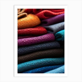 Colorful Cloths Art Print