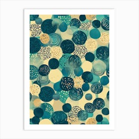 Abstract Circles 85 Art Print