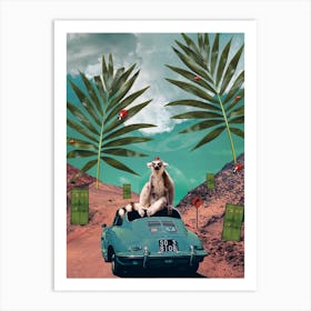  Surrealistic Animals Lemur Art Print