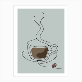 Coffee aroma breaks Art Print