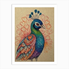 Peacock 17 Art Print