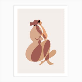 The Thinking Nude Art Print