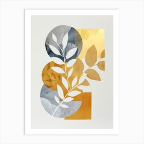 'Gold Leaf' 3 Art Print