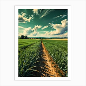 Field Of Wheat Art Print