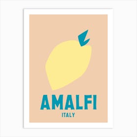 Amalfi, Italy, Graphic Style Poster 2 Art Print