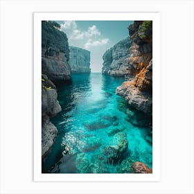 Cliffs Of Malta Art Print