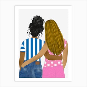 Besties For Life Art Print