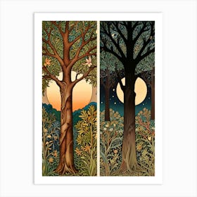 William Morris Two Trees In The Forest Art Print