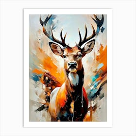 Deer Aquarelle Art Print