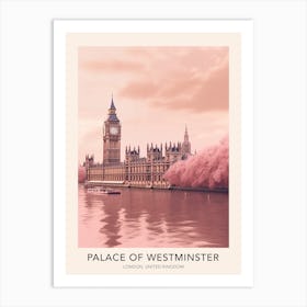 Palace Of Westminster London United Kingdom Travel Poster Art Print