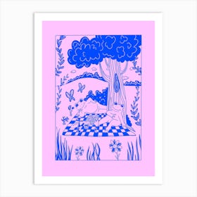 Picnic Frog Art Print