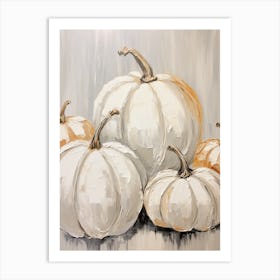 Neutral Pumpkin Painting 2 Art Print