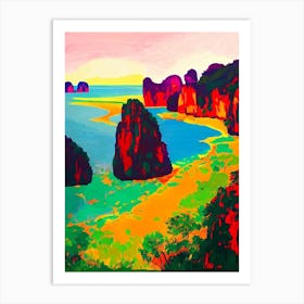 Ao Phang Nga National Park 1 Thailand Abstract Colourful Art Print