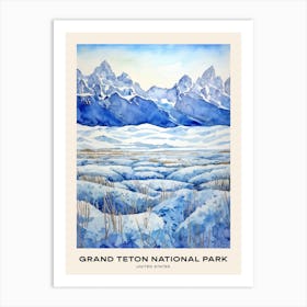 Grand Teton National Park United States 3 Poster Art Print