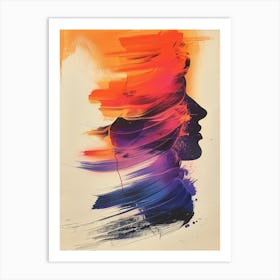 Abstract Of A Woman 2 Art Print