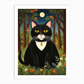 Cat In The Woods Art Print